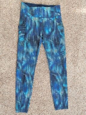 lululemon athletica Blue Teal Patterned Leggings